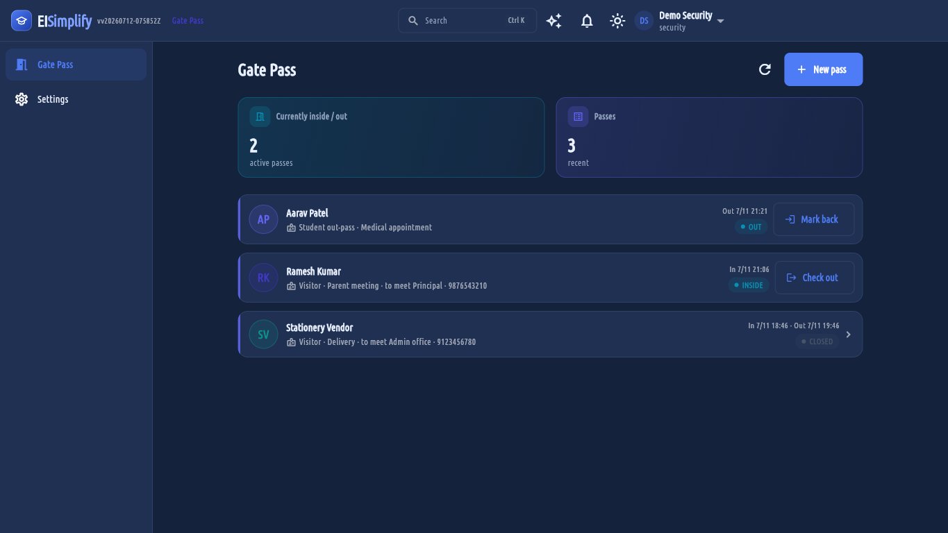 The gate-pass desk